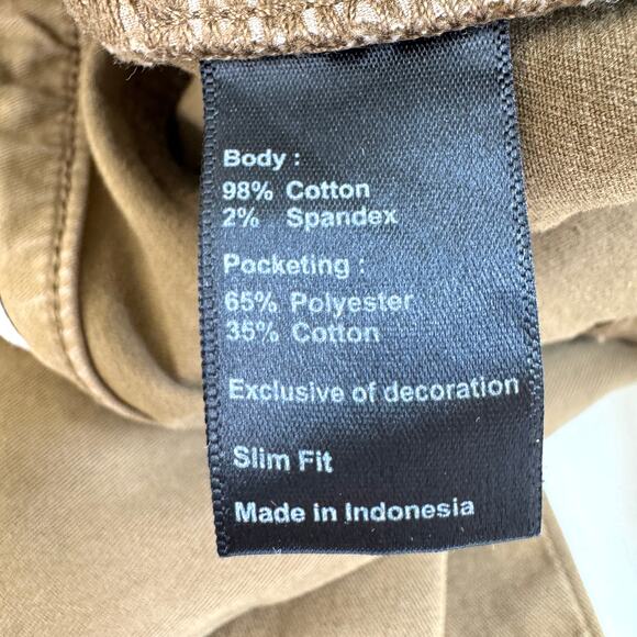 Flint And Tinder Mens Slim Fit 365 Pants Size 30 X 30 Cotton Stretch Earth Brown - Picture 7 of 9